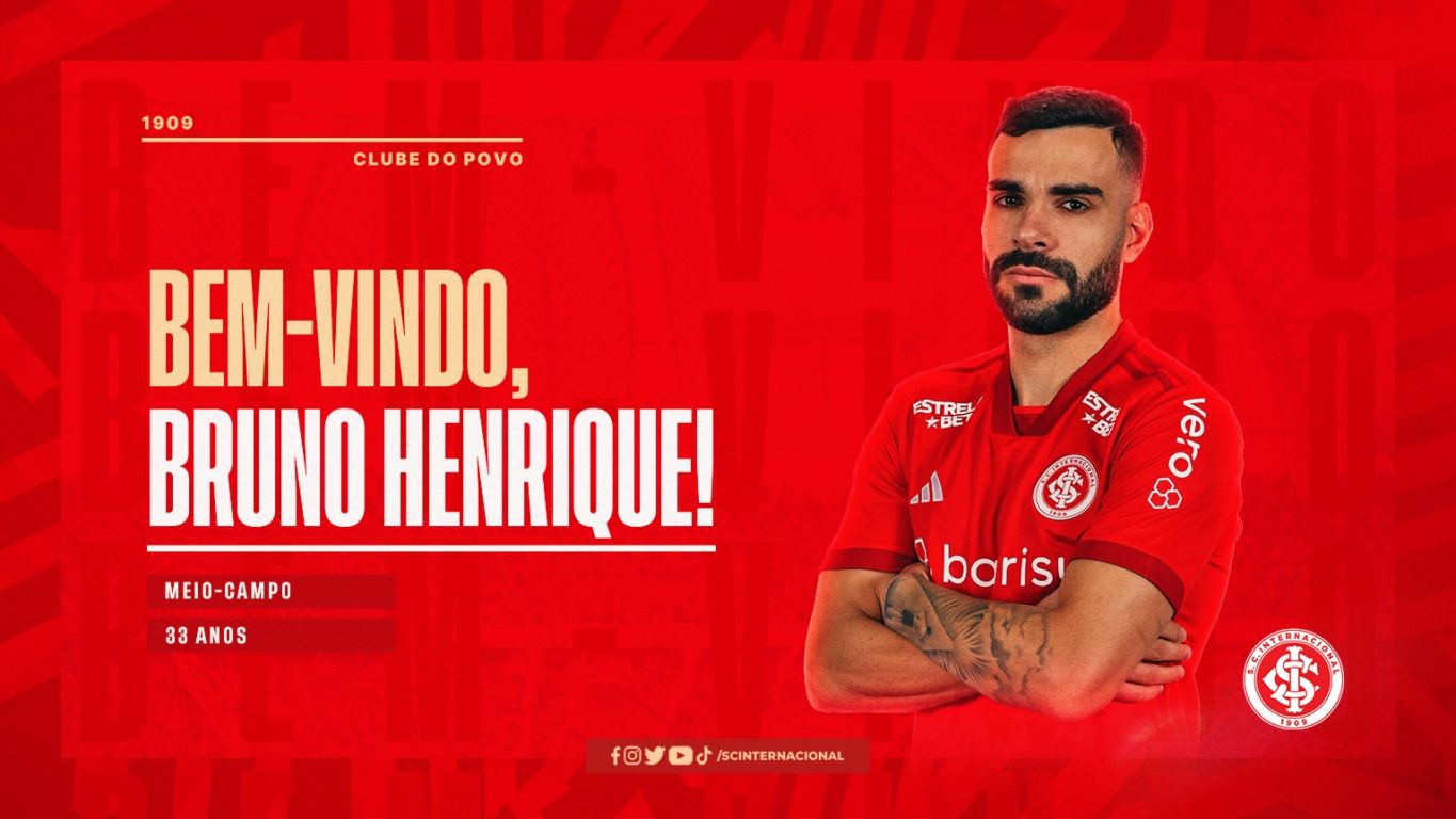 Inter contrata meio-campista Bruno Henrique