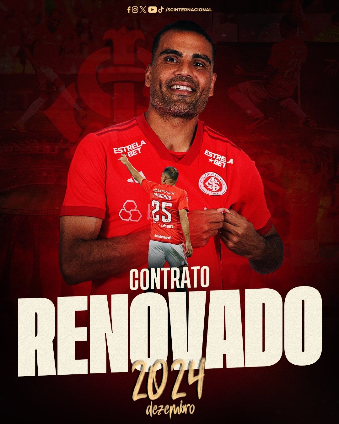 Inter renova contrato com Gabriel Mercado